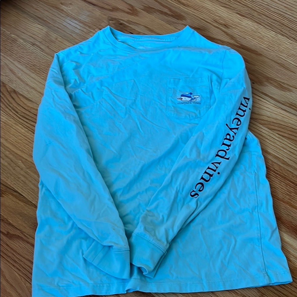 Vineyard Vines Sky Blue Logo Shirt